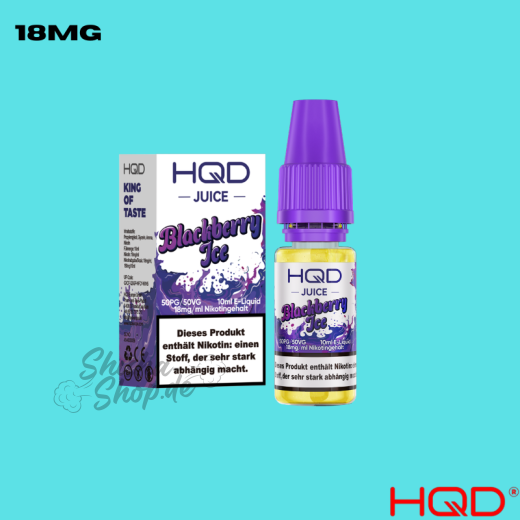 HQD Juice Liquid 18mg - Blackberry Ice