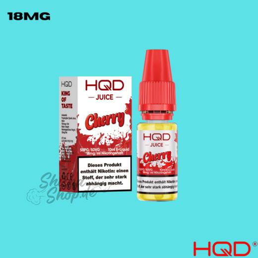 HQD Juice Liquid 18mg - Cherry