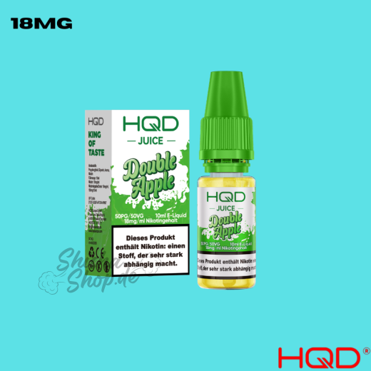 HQD Juice Liquid 18mg - Double Apple