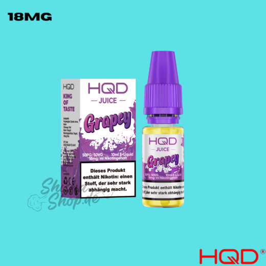 HQD Juice Liquid 18mg - Grapey