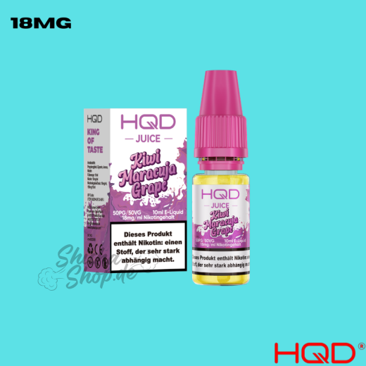 HQD Juice Liquid 18mg - Kiwi Maracuja Grape