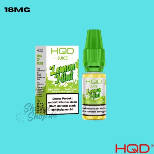 HQD Juice Liquid 18mg - Lemon Mint
