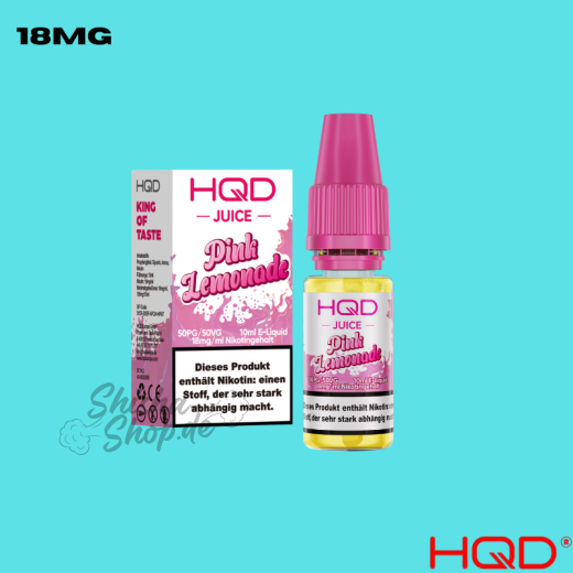 HQD Juice Liquid 18mg - Pink Lemonade