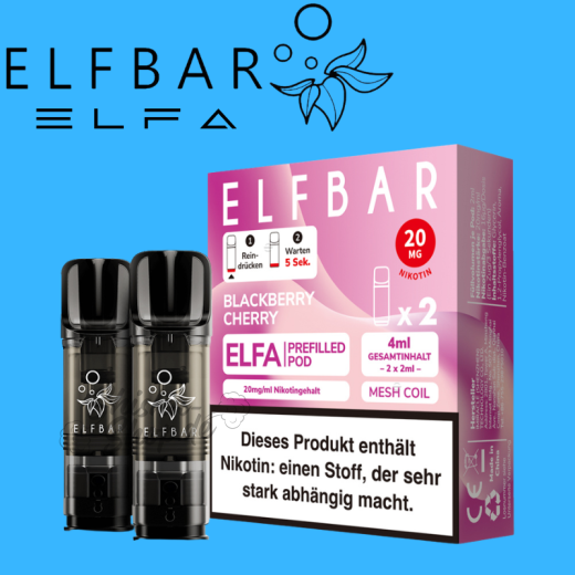 ELFBAR ELFA PODS 20mg - Blackberry Cherry