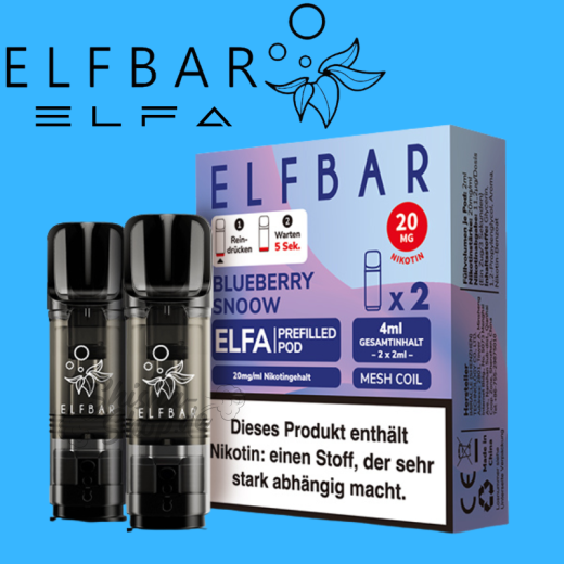 ELFBAR ELFA PODS 20mg - Blueberry Snoow