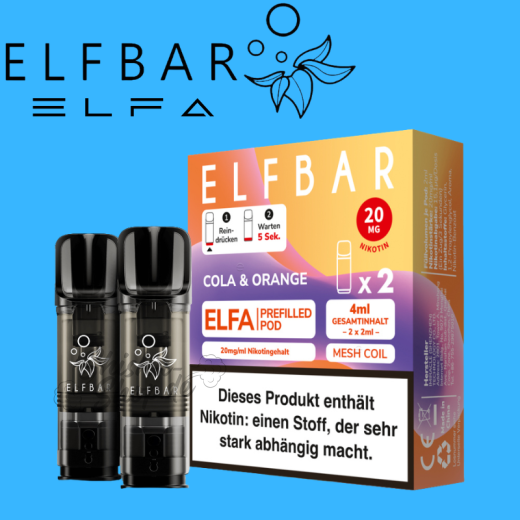 ELFBAR ELFA PODS 20mg - Cola Orange