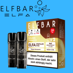 ELFBAR ELFA PODS 20mg - Golden Tobacco
