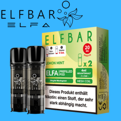 ELFBAR ELFA PODS 20mg - Lemon Mint