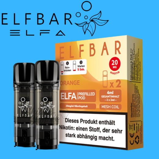 ELFBAR ELFA PODS 20mg - Orange