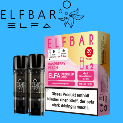 ELFBAR ELFA PODS 20mg - Raspberry Peach
