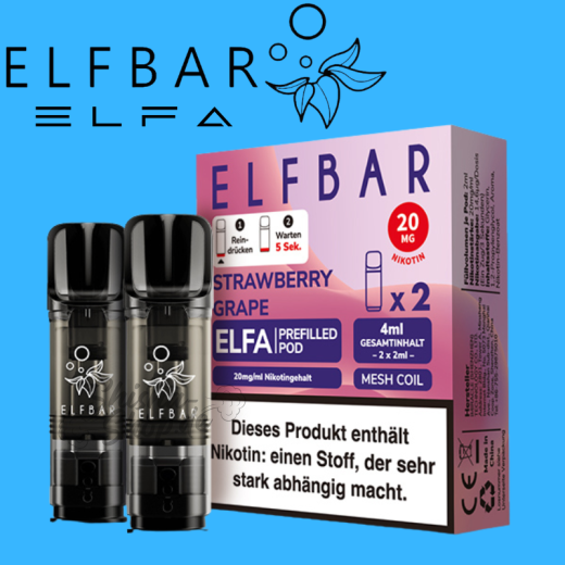 ELFBAR ELFA PODS 20mg - Strawberry Grape