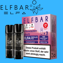 ELFBAR ELFA PODS 20mg - Strawberry Grape