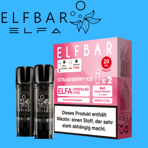 ELFBAR ELFA PODS 20mg - Strawberry Ice