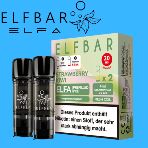 ELFBAR ELFA PODS 20mg - Strawberry Kiwi