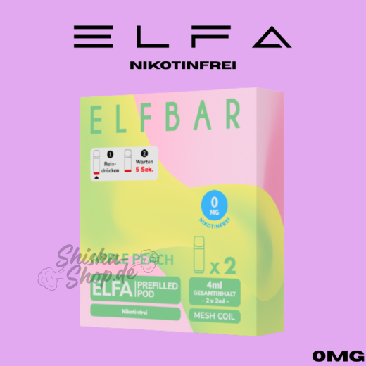 ELFBAR ELFA PODS Nikotinfrei 0mg - Apple Peach