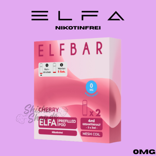 ELFBAR ELFA PODS Nikotinfrei 0mg - Cherry