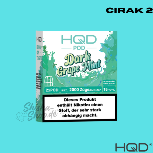 HQD Cirak 2 Pod - Dark Grape Mint