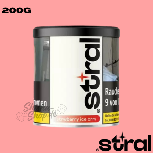 Stral Shisha Tabak 200g - Strwbarry Ice Crm