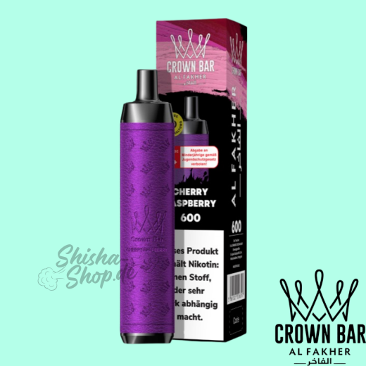 Al Fakher Crown Bar 600 Einweg Vape - Cherry Raspberry