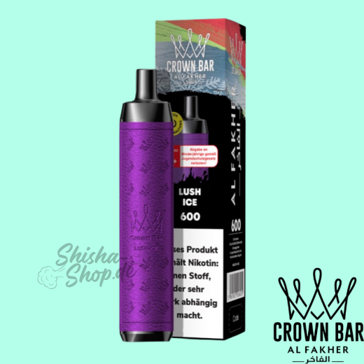 Al Fakher Crown Bar 600 Einweg Vape - Lush Ice
