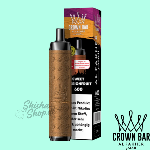 Al Fakher Crown Bar 600 Einweg Vape - Sweet Passionfruit