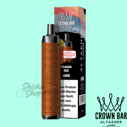 Al Fakher Crown Bar 600 Einweg Vape - Peach Ice