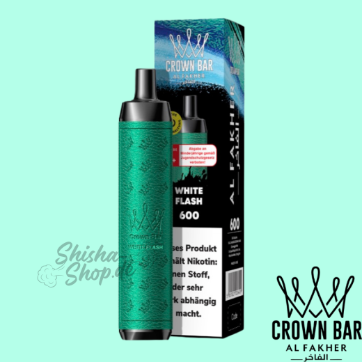 Al Fakher Crown Bar 600 Einweg Vape - White Flash
