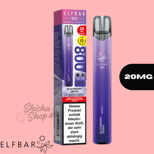 ELFBAR 800 Einweg Vape - Blackberry Grape