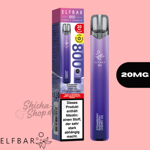ELFBAR 800 Einweg Vape - Strawberry Raspberry Cherry Ice