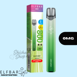 ELFBAR 800 Nikotinfrei Einweg Vape - Grape Mint
