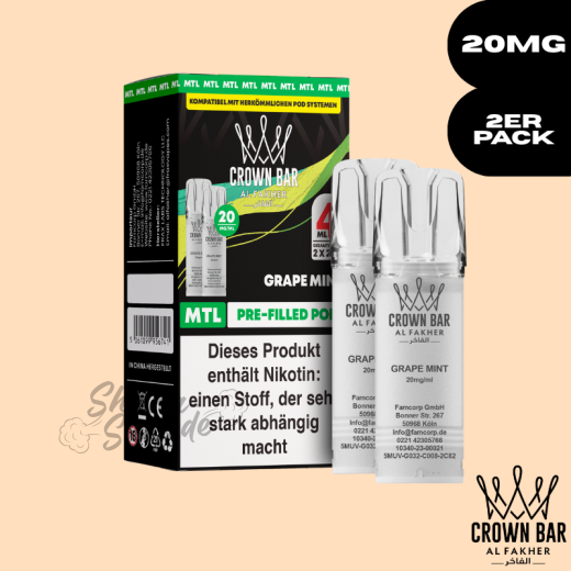 Al Fakher Crown Bar 600 POD - Grape Mint