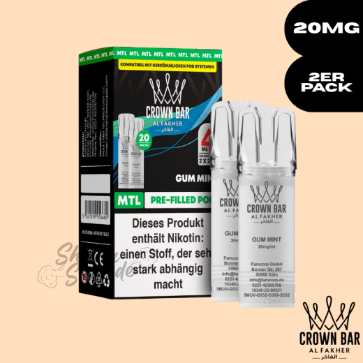 Al Fakher Crown Bar 600 POD - Gum Mint