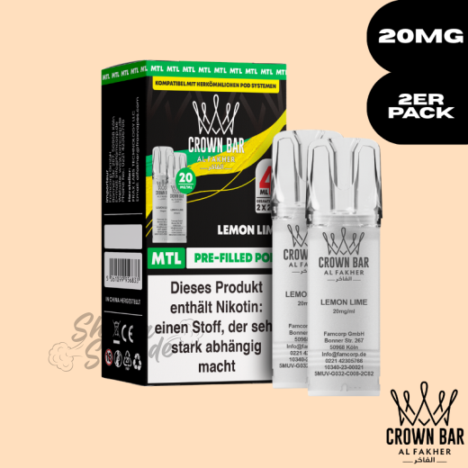 Al Fakher Crown Bar 600 POD - Lemon Lime