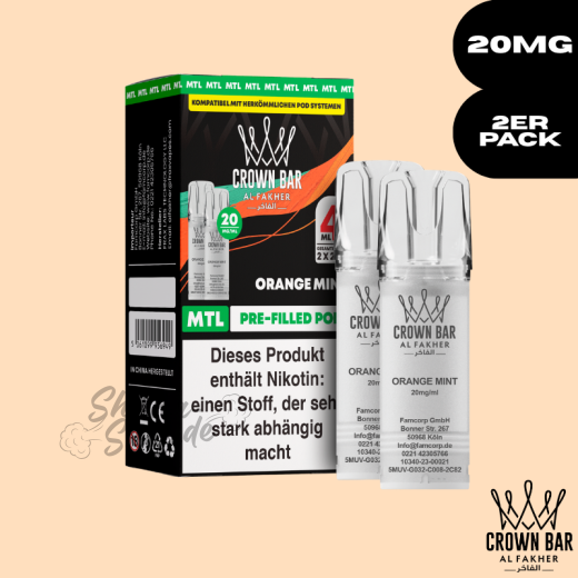 Al Fakher Crown Bar 600 POD - Orange Mint