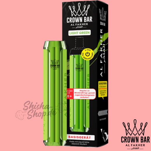 Al Fakher Crown Bar 600 Akkuträger - Light Green
