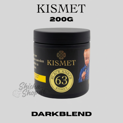 Kismet Shisha Tabak 200g - Black Amber