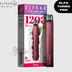 ELFBAR ELFA TURBO PRO - Maroon - REFILLABLE POD KIT