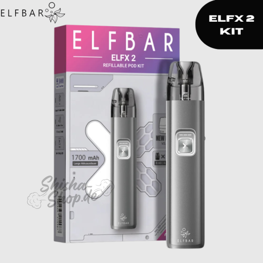 ELFBAR ELFX2 REFILLABLE POD KIT Space Grey