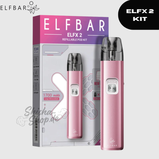 ELFBAR ELFX2 REFILLABLE POD KIT Berry Pink