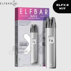 ELFBAR ELFX2 REFILLABLE POD KIT Titanium Silver