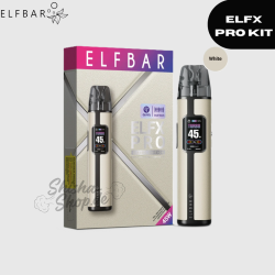 ELFBAR ELFX PRO - White - Refillable Pod Starter KIT