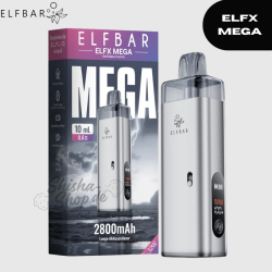ELFBAR ELFX MEGA - Silver - Refillable Pod Starter KIT