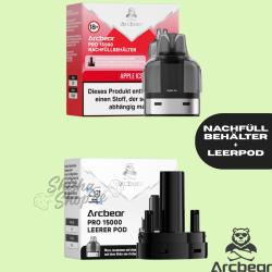 ARCBEAR PRO 15000 - Apple Ice - POD + LEERPOD