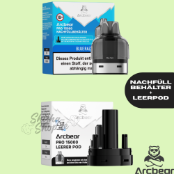 ARCBEAR PRO 15000 - Blue Razz - POD + LEERPOD