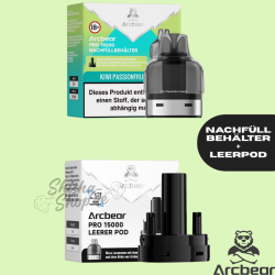 ARCBEAR PRO 15000 - Kiwi Passionfruit Guava - POD + LEERPOD