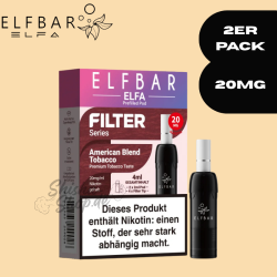 ELFBAR ELFA PODS 20MG - American Blend Tobacco - FILTER...