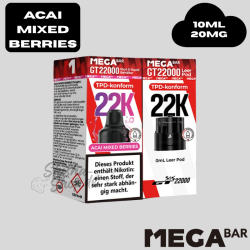MEGABAR - ACAI MIXED BERRIES - GT 22000 Pod + Leerpod