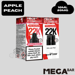 MEGABAR - APPLE PEACH - GT 22000 Pod + Leerpod