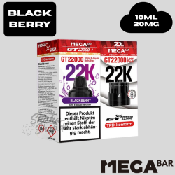 MEGABAR - BLACKBERRY - GT 22000 Pod + Leerpod