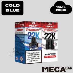 MEGABAR - COLD BLUE - GT 22000 Pod + Leerpod